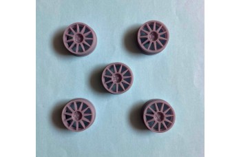 Wheels – Speedline 18“ ( 11 spokes ) 3D print / 5 pieces for Citroen DS3 WRC 1/24